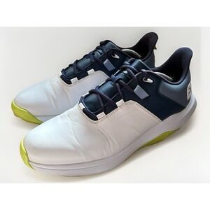FootJoy Prolite 2024 Golf Shoe, White/Navy/Lime Men's Size 12 Soft Spikes